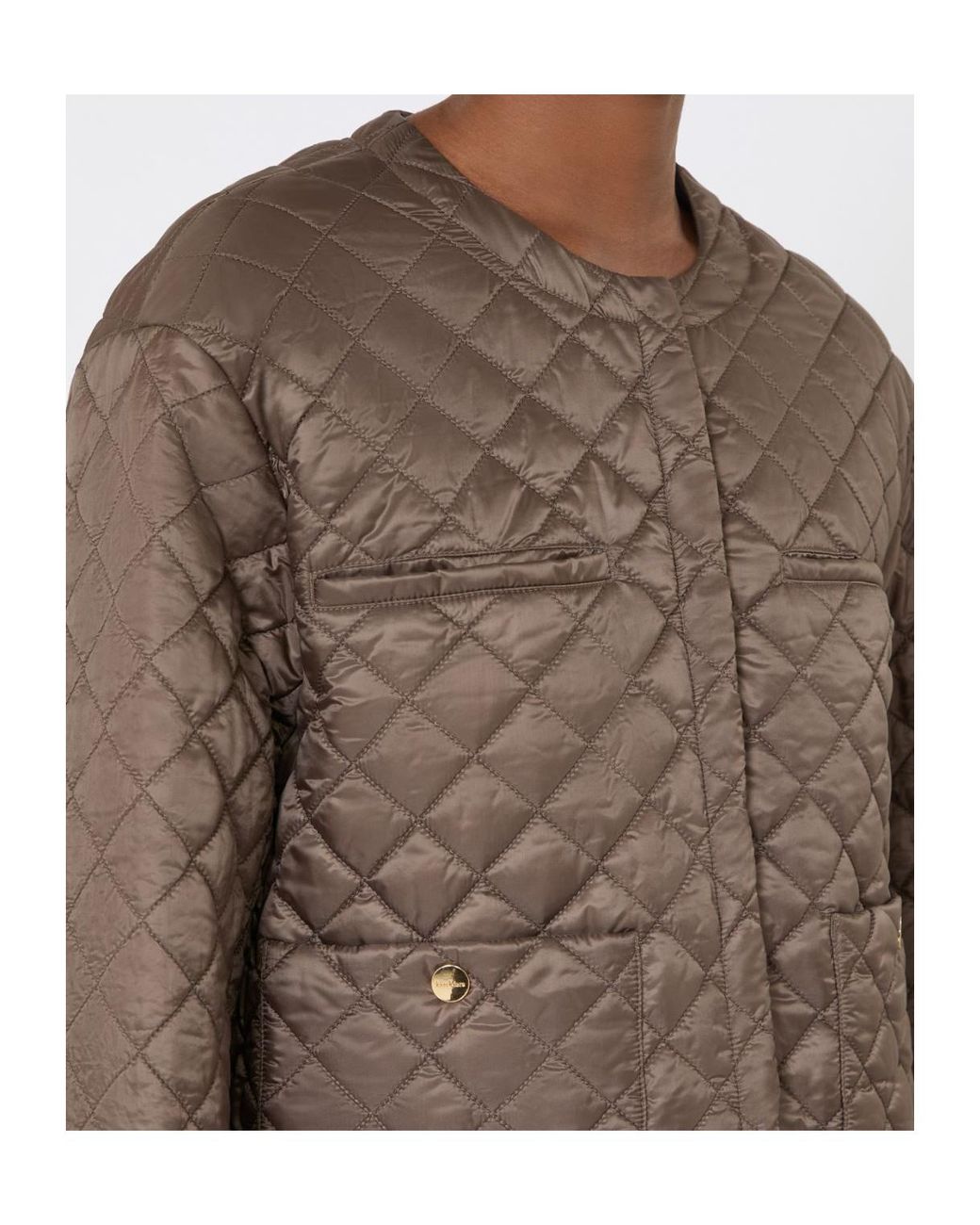 Max Mara Brown Quilted Jacket