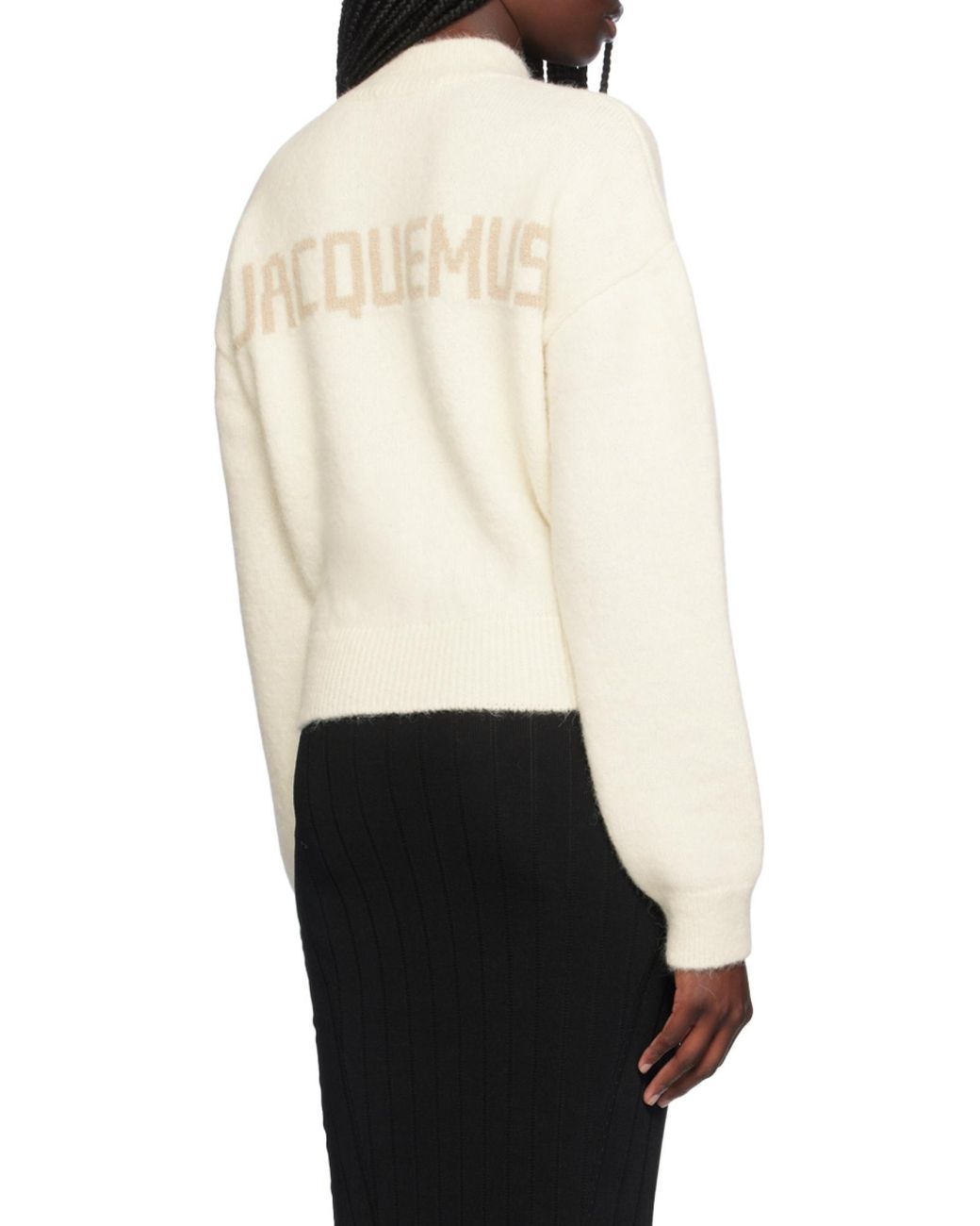Jacquemus White La Maille Sweater