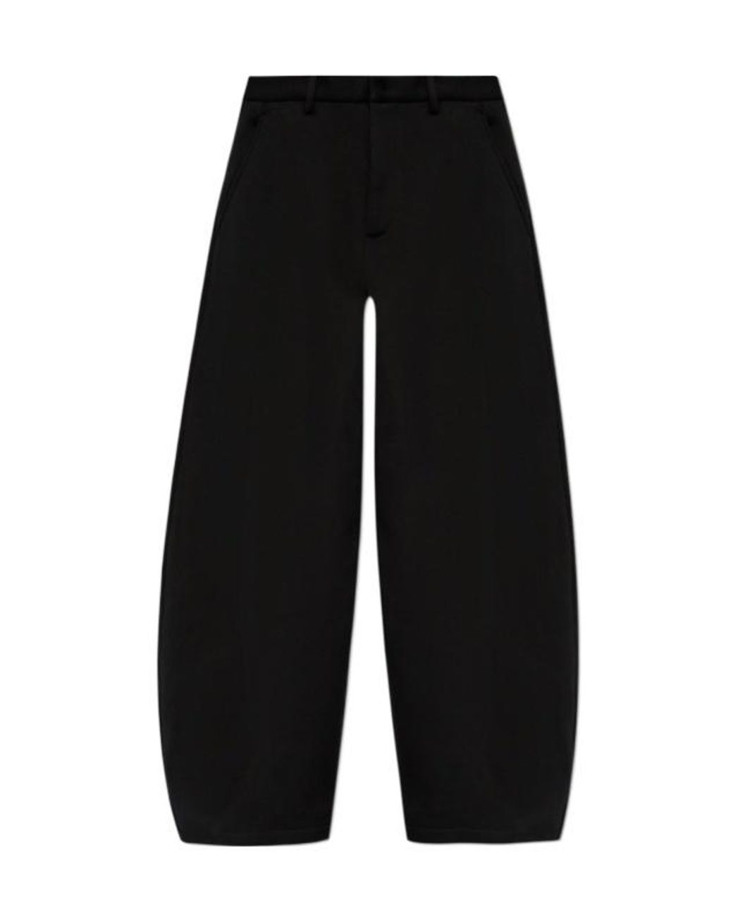 DSquared² Black Icon Logo Wide Leg Trousers