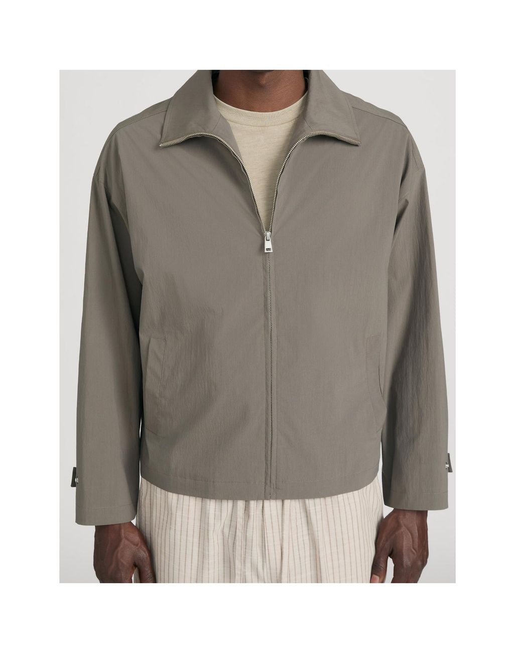 FRAME Gray Zipped Jacket for men