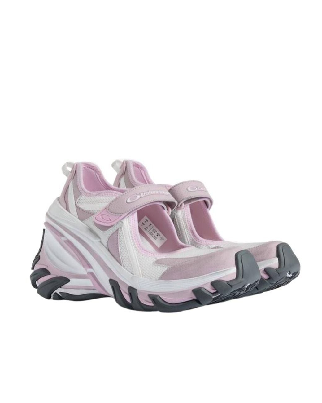 Balenciaga Gray Hydra Mary Jane Sneakers