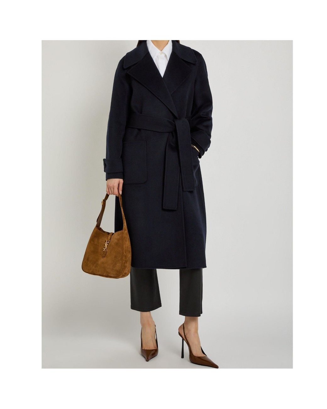 Joseph Blue Belted Coat