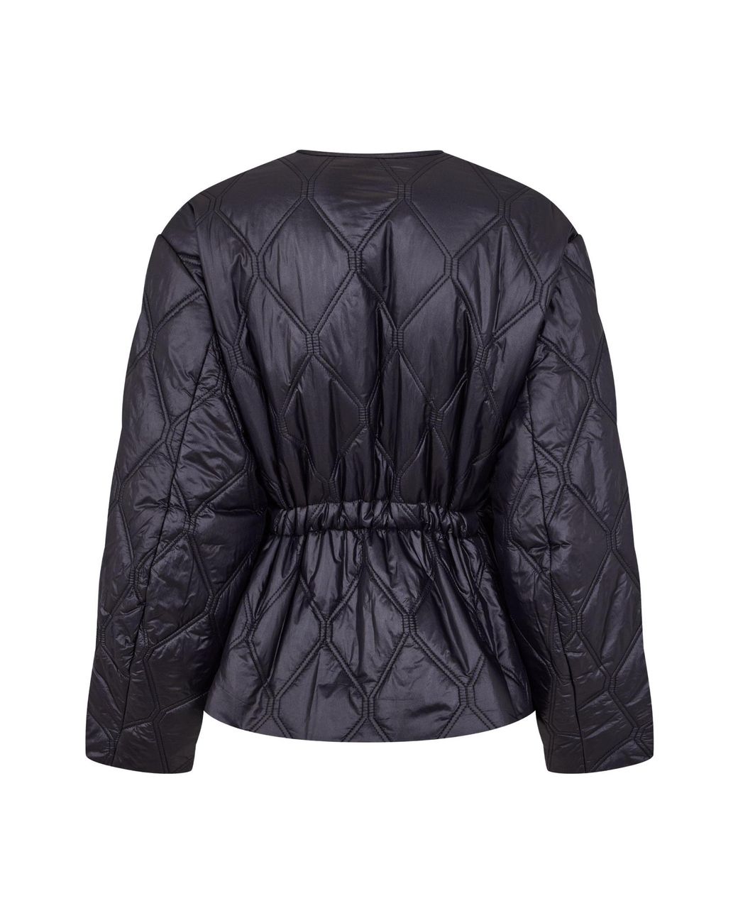 Ganni Blue Glossy Jacket
