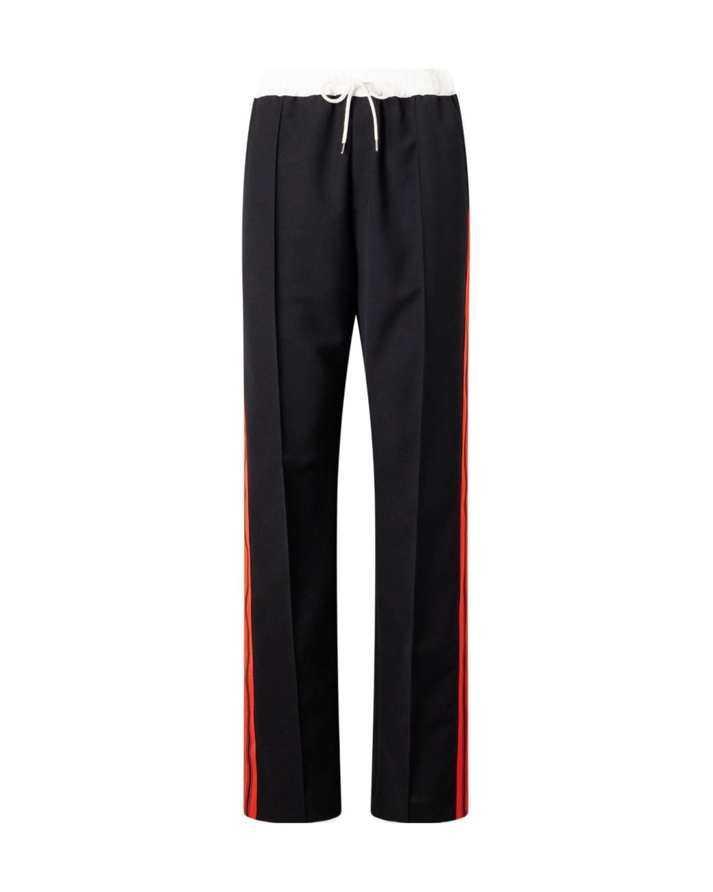 Wales Bonner Black Loose Striped Trousers