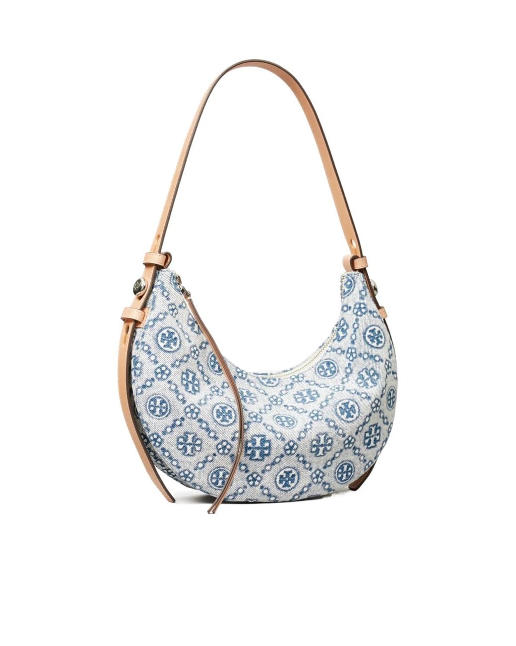 Tory Burch Blue T Monogram Shoulder Bag