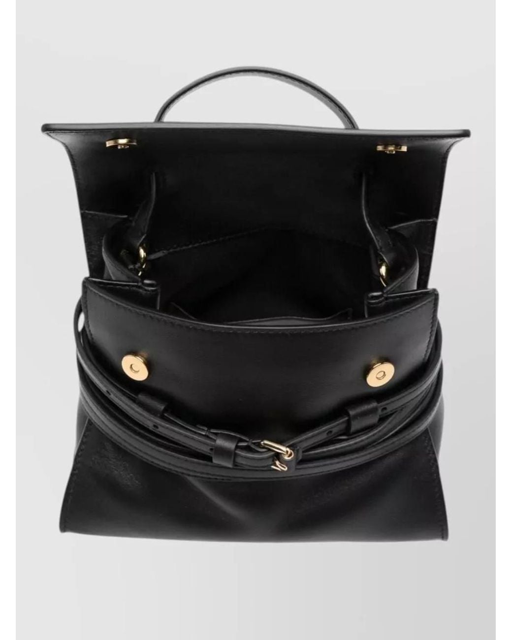 Moschino Black Belt-Detail Shoulder Bag