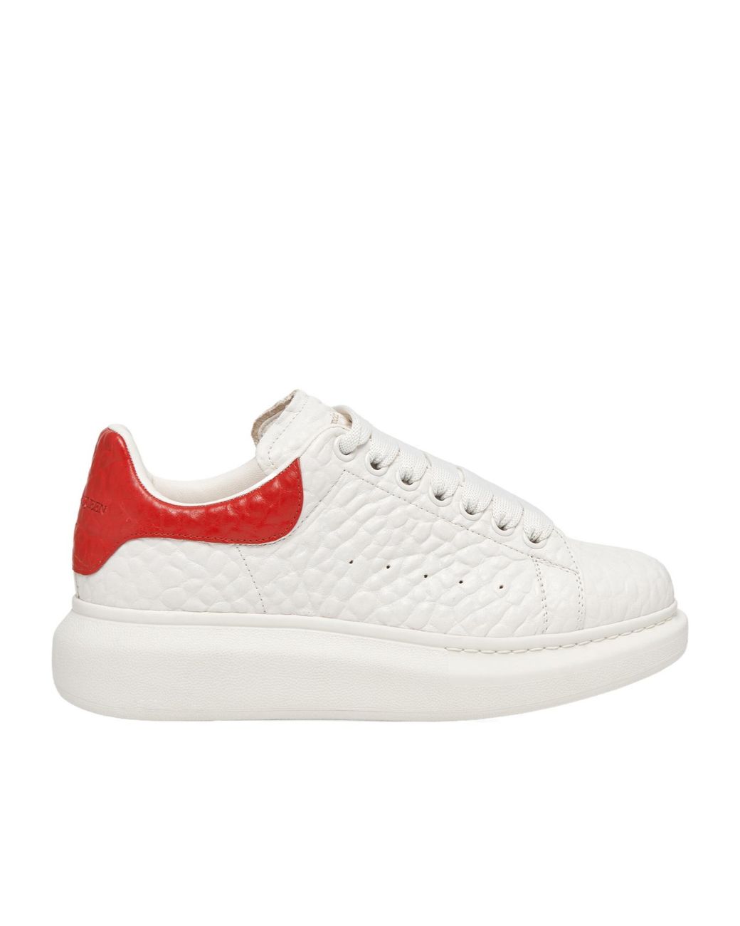 McQueen White Oversized Lace-Up Sneakers for men
