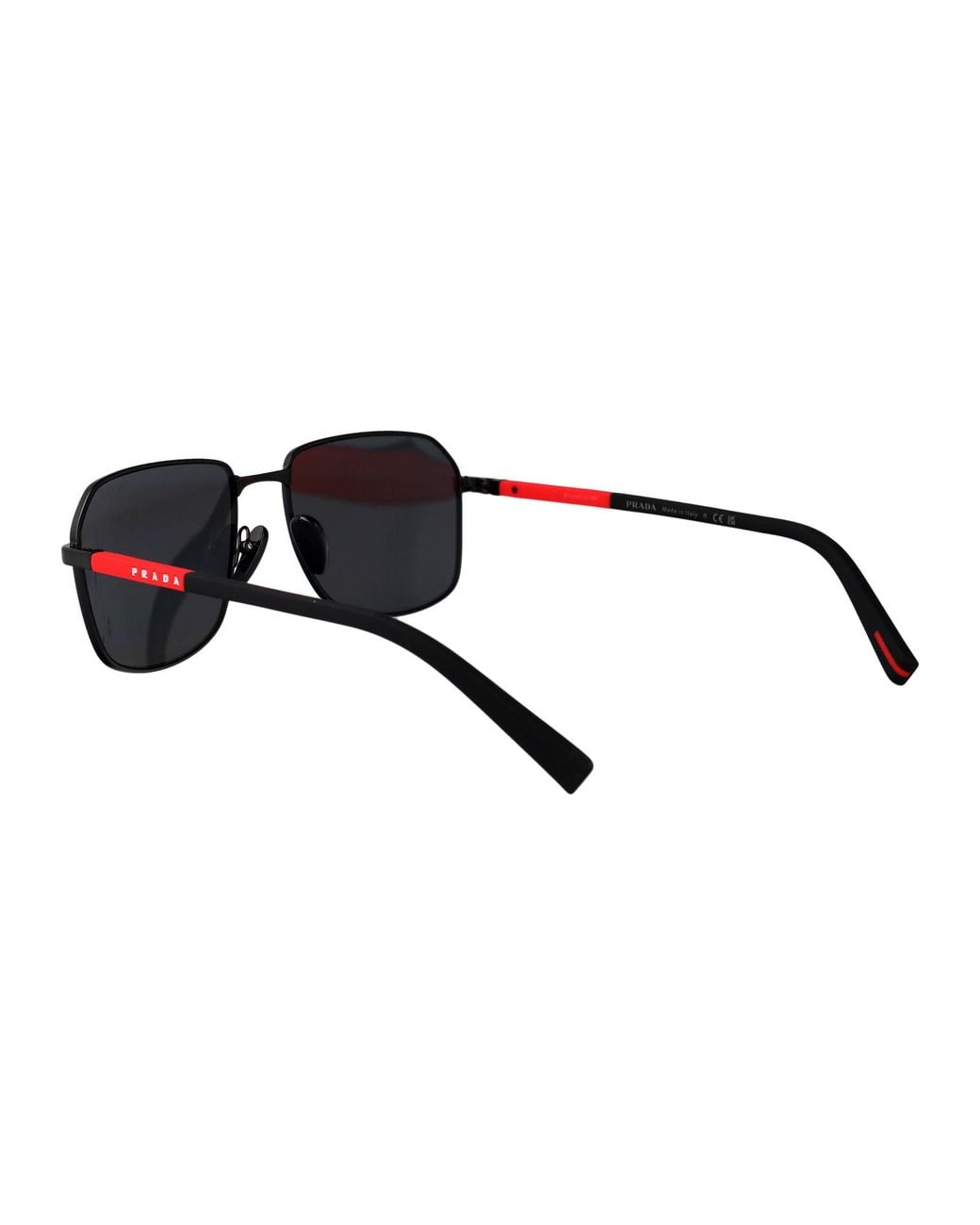 Prada Linea Rossa Black Logo Sunglasses for men