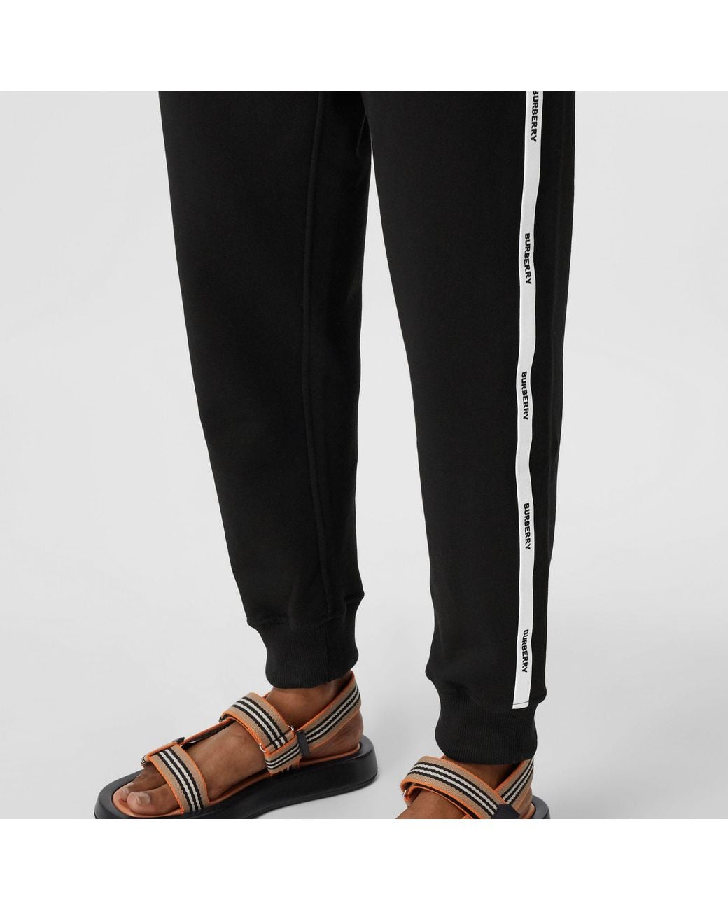 Burberry Black Logo-Tape Track Pants