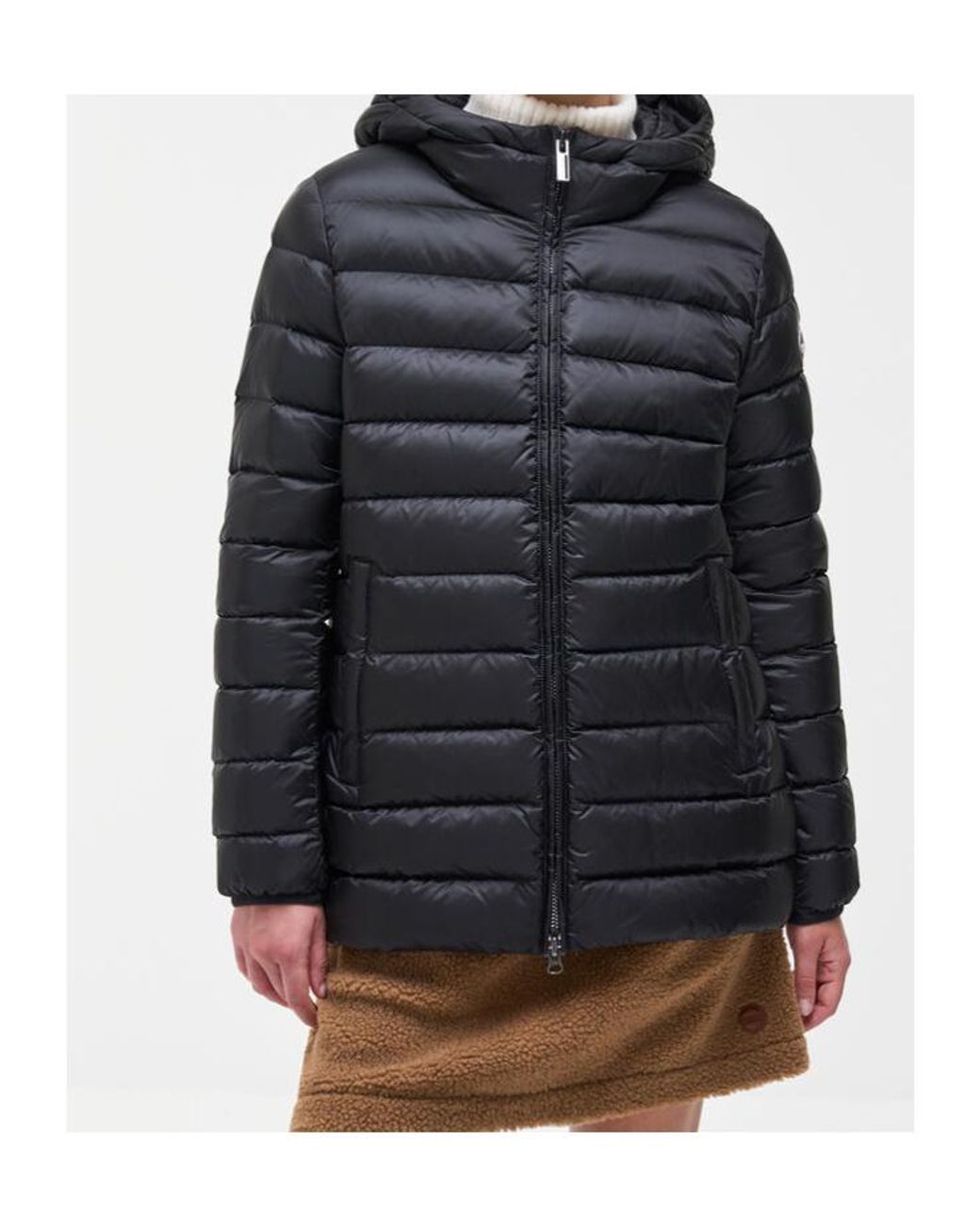 Colmar Black Hooded Quilted Jacket