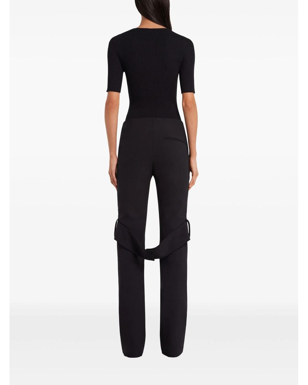 Courreges Black Solar Light Jumper