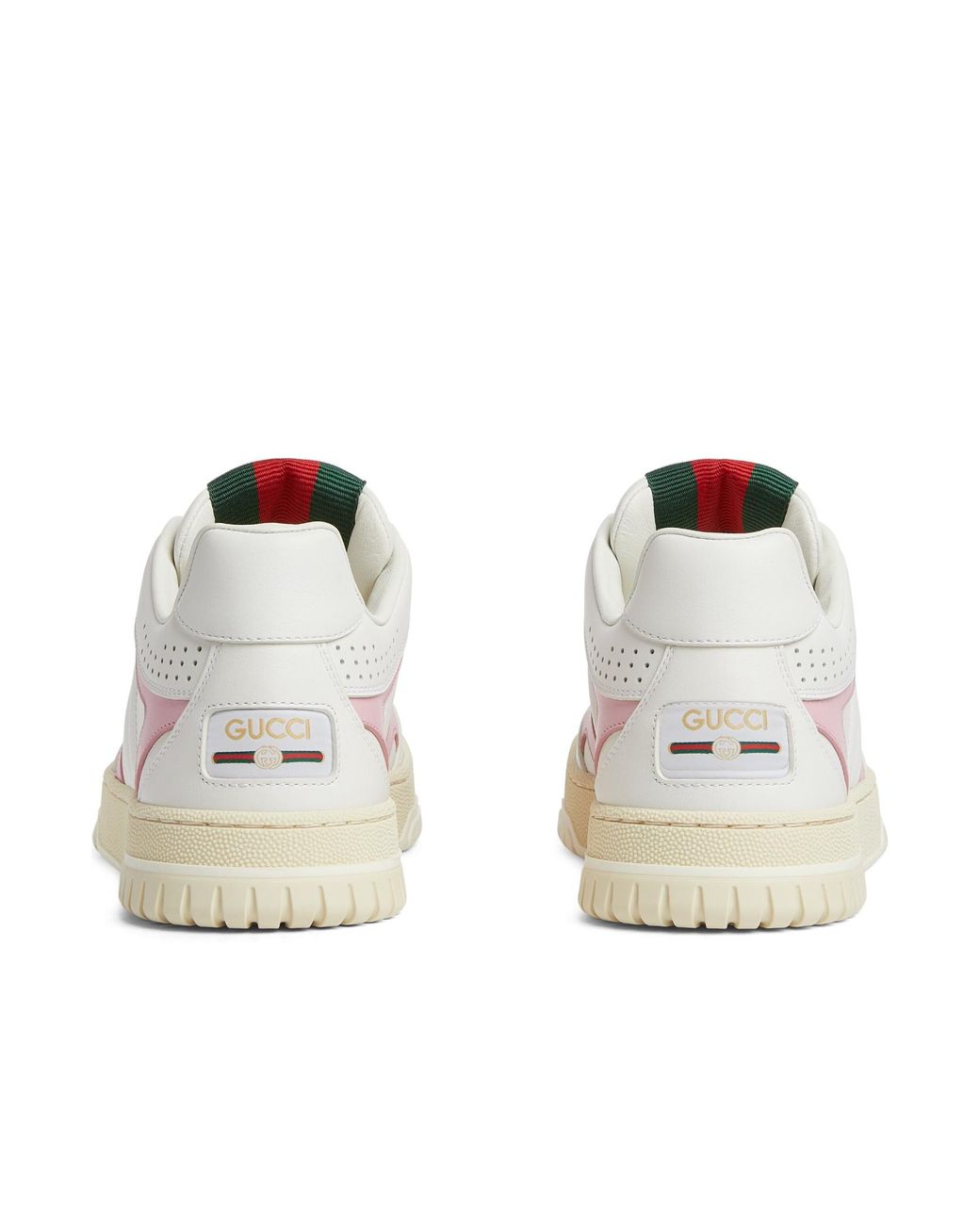 Gucci White Re-Web Low-Top Sneakers