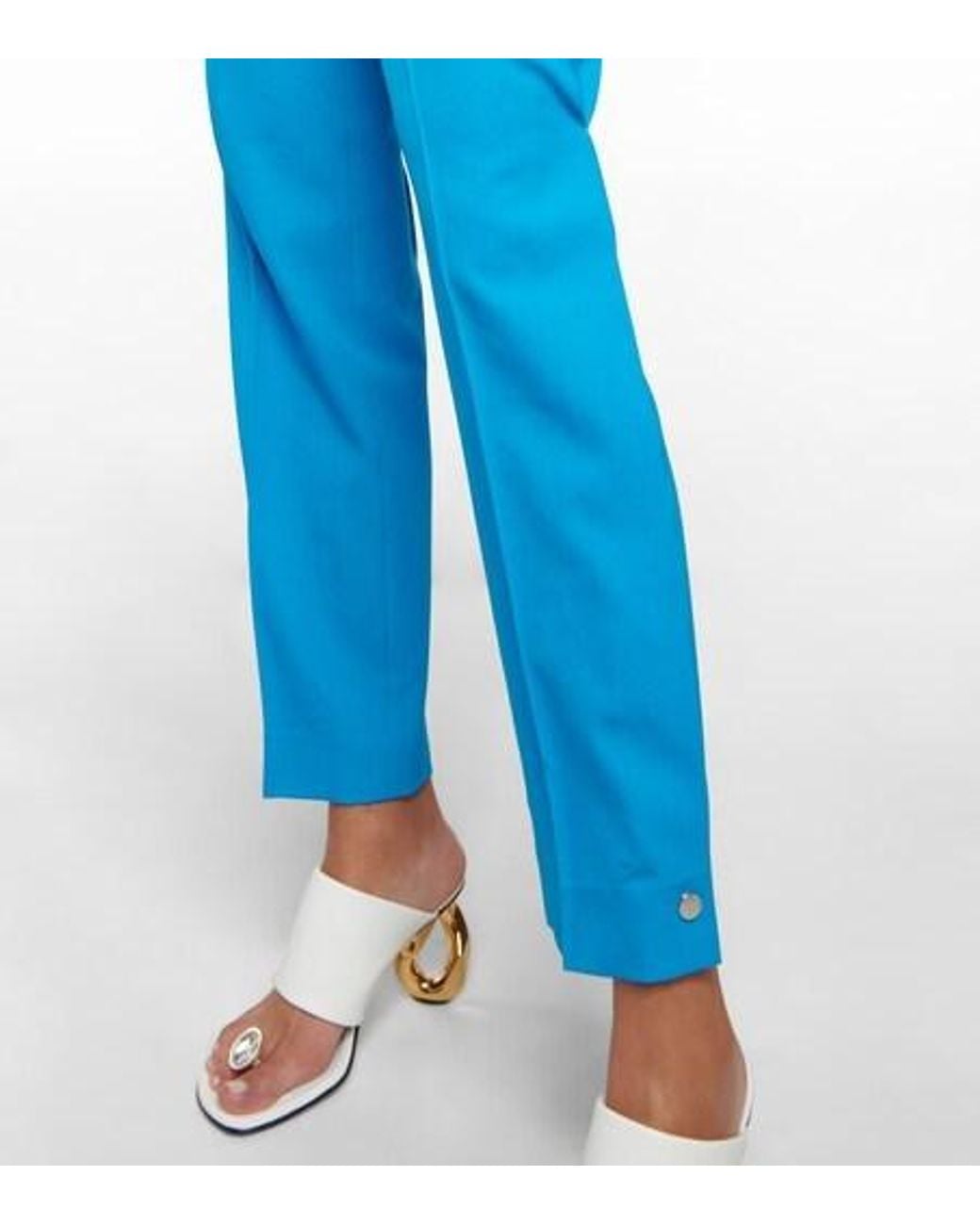 J.W. Anderson Blue Straight-Leg Casual Pants