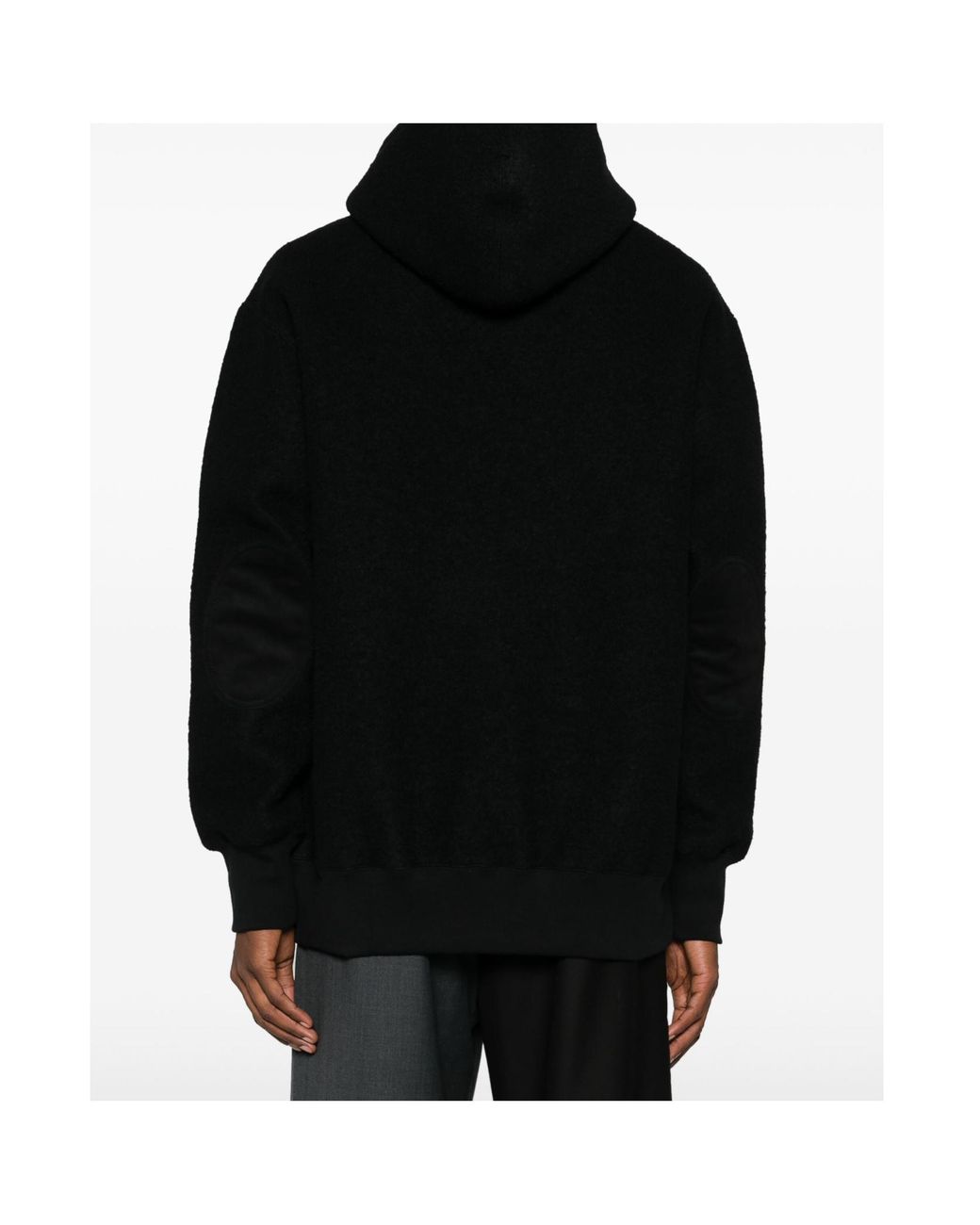 Junya Watanabe Black Long-Sleeved Pullover for men