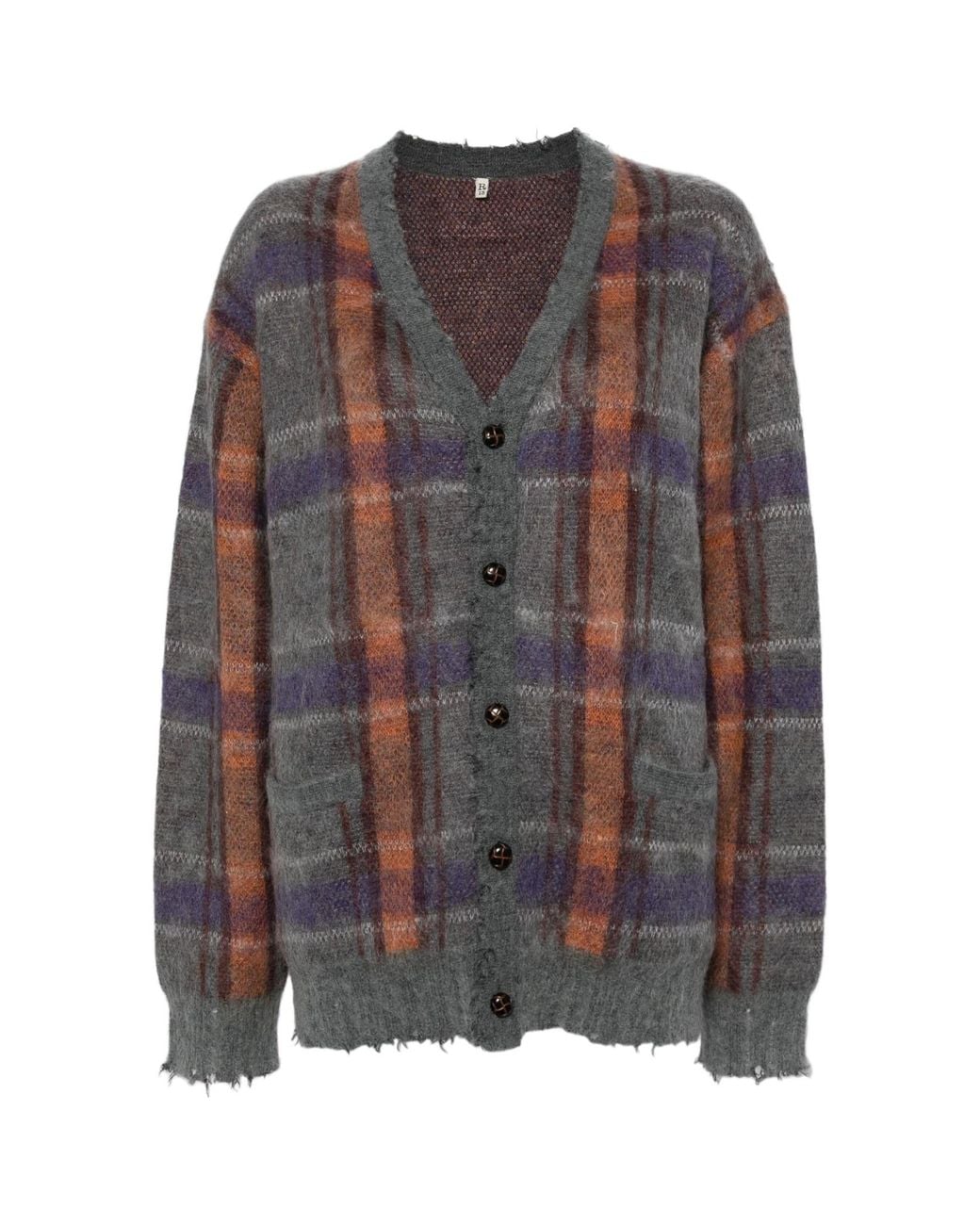 R13 Multicolor Checked Sweater