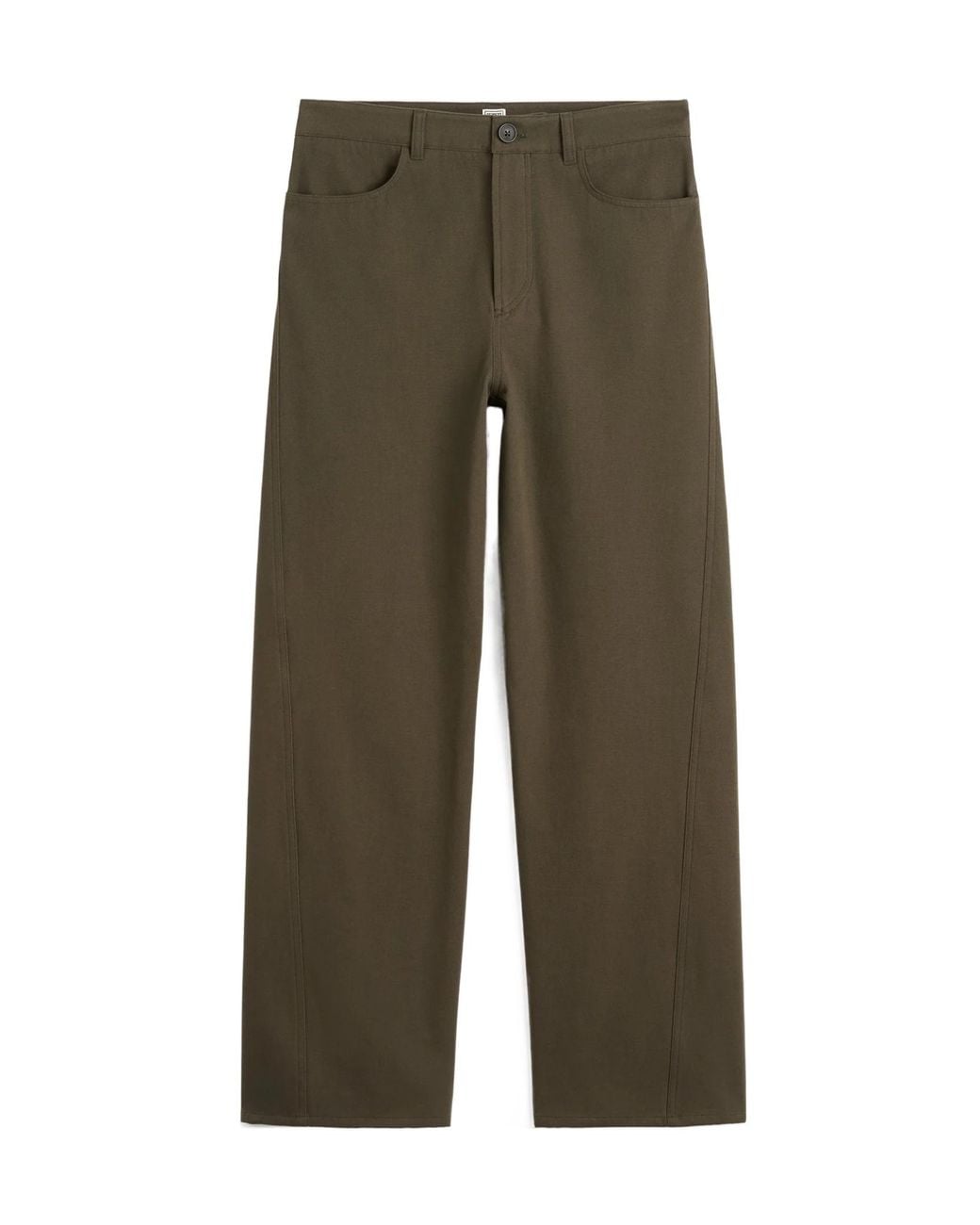 Totême Green Totême Twisted Relaxed Trousers