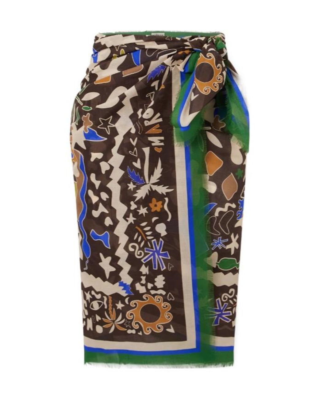 ALÉMAIS Multicolor Printed Wrap Dress