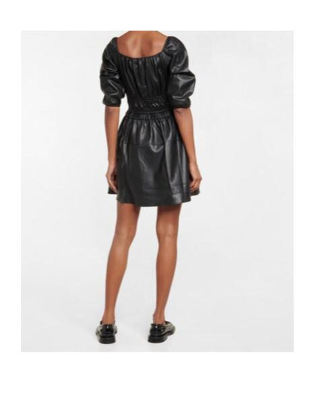 Proenza Schouler Black Leather Minidress