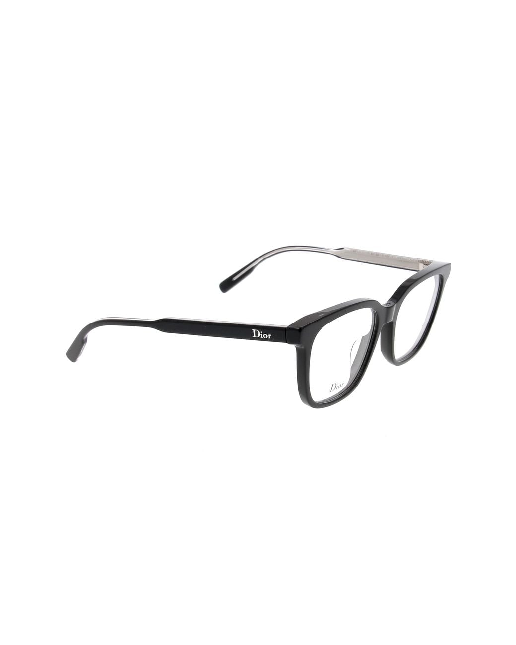 Dior White Full-Rimmed Plano Lenses for men