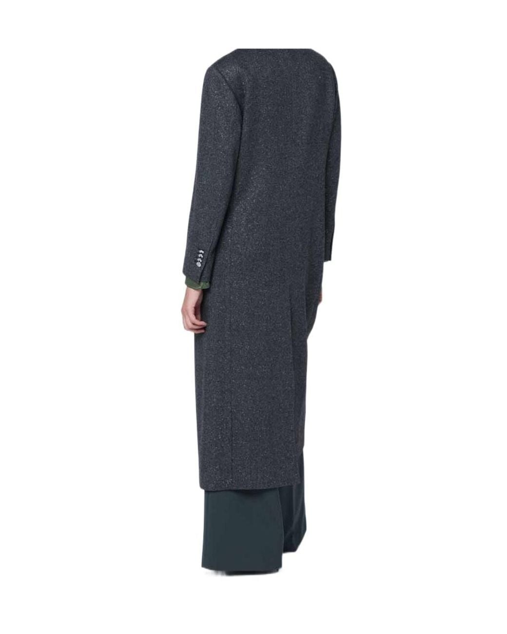 Tagliatore Blue Double-Breasted Coat