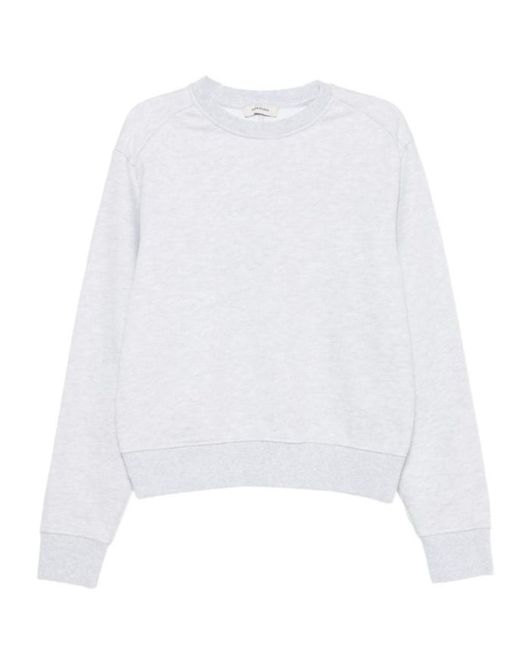 Entire studios White Ribbed Crewneck Sweatshirt