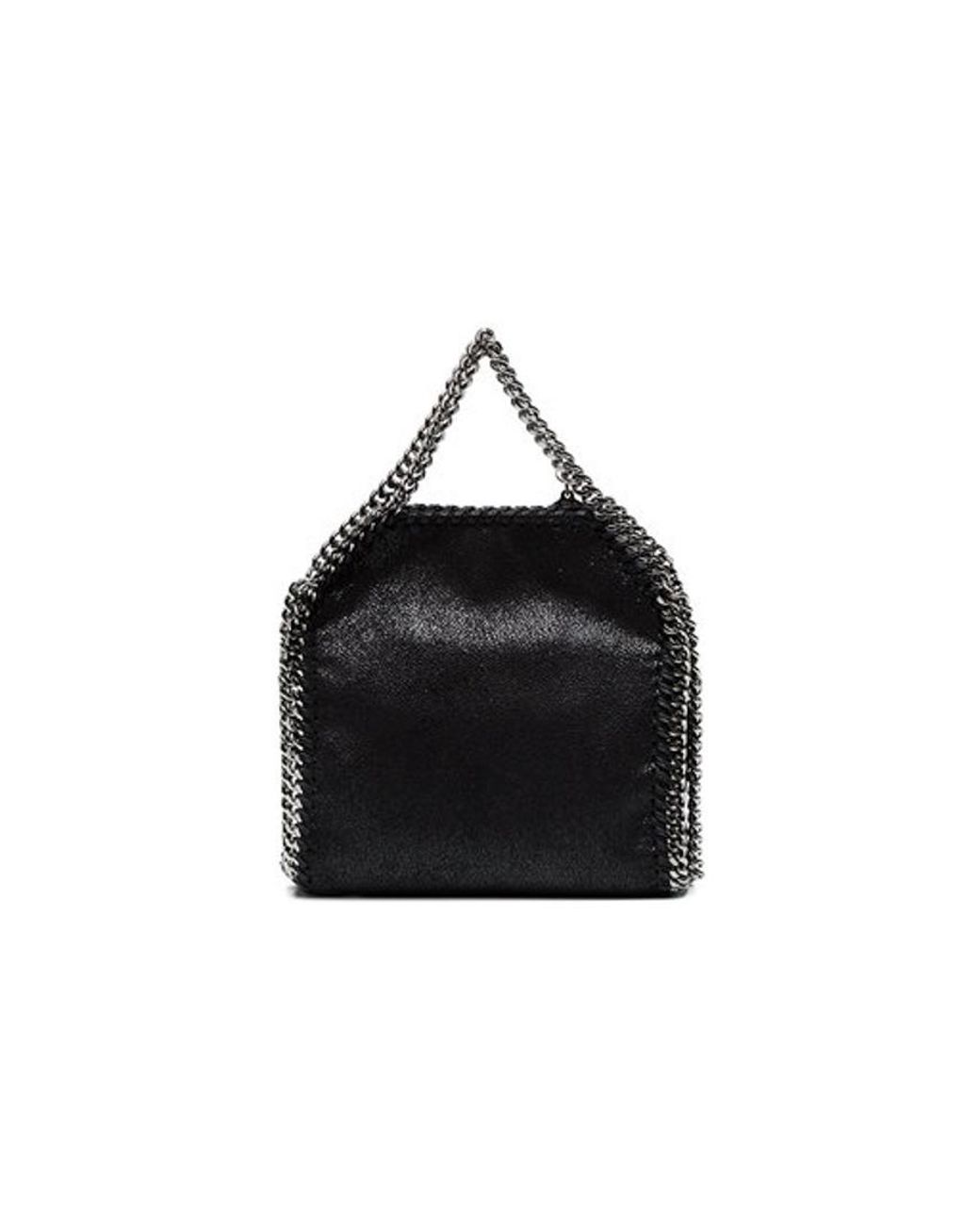 Stella McCartney Black Falabella Tiny Tote Bag