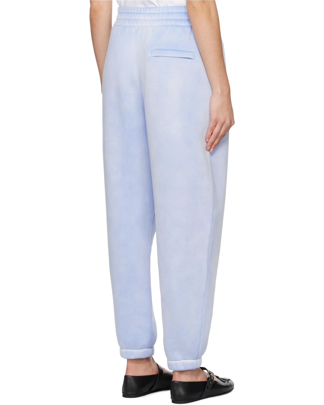 T By Alexander Wang Blue Alexander Wang Essential Terry Ribbed Hem Joggers