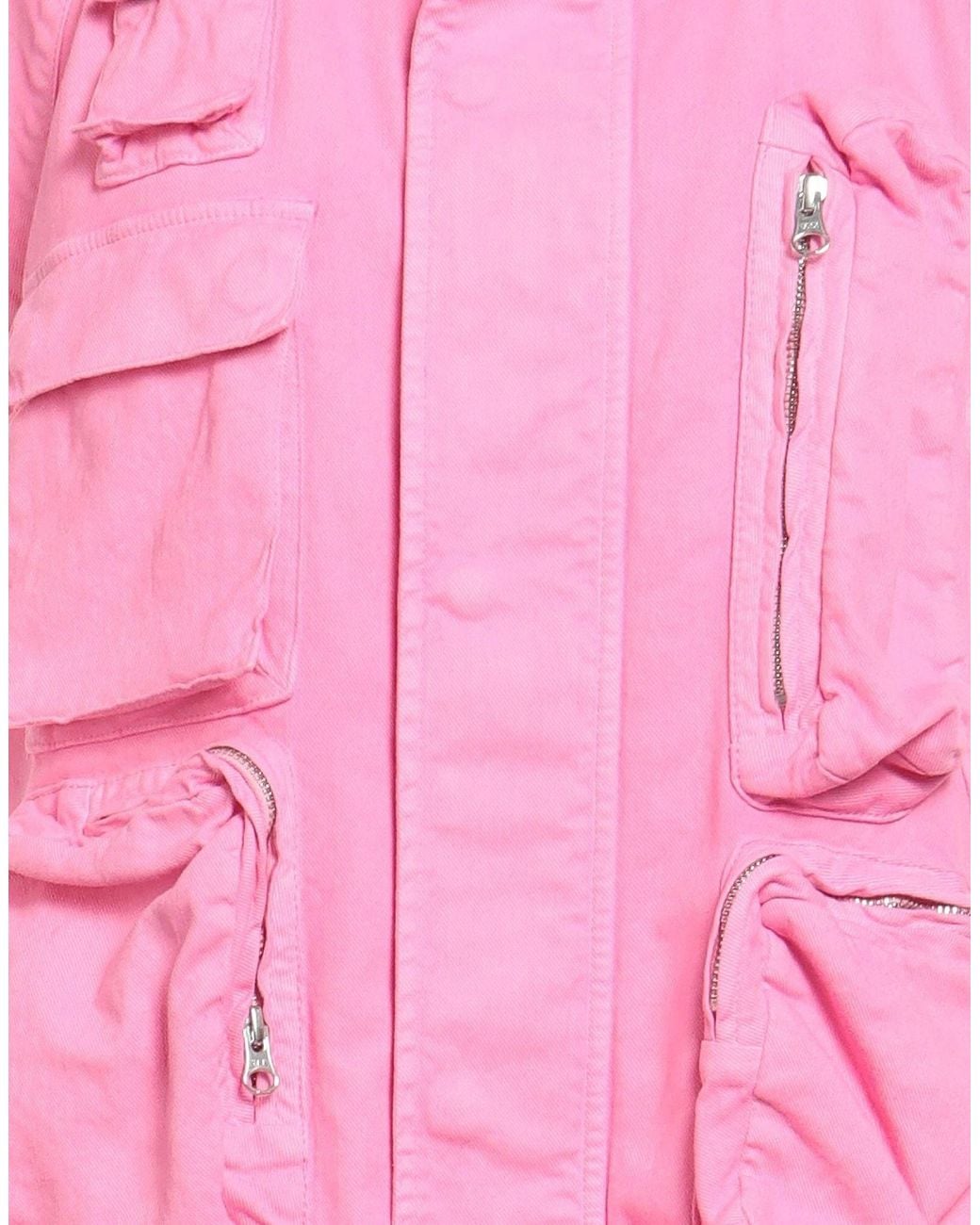Pink Business Class MM6 by Maison Margiela Stretch Denim Vest in Pink | Lyst