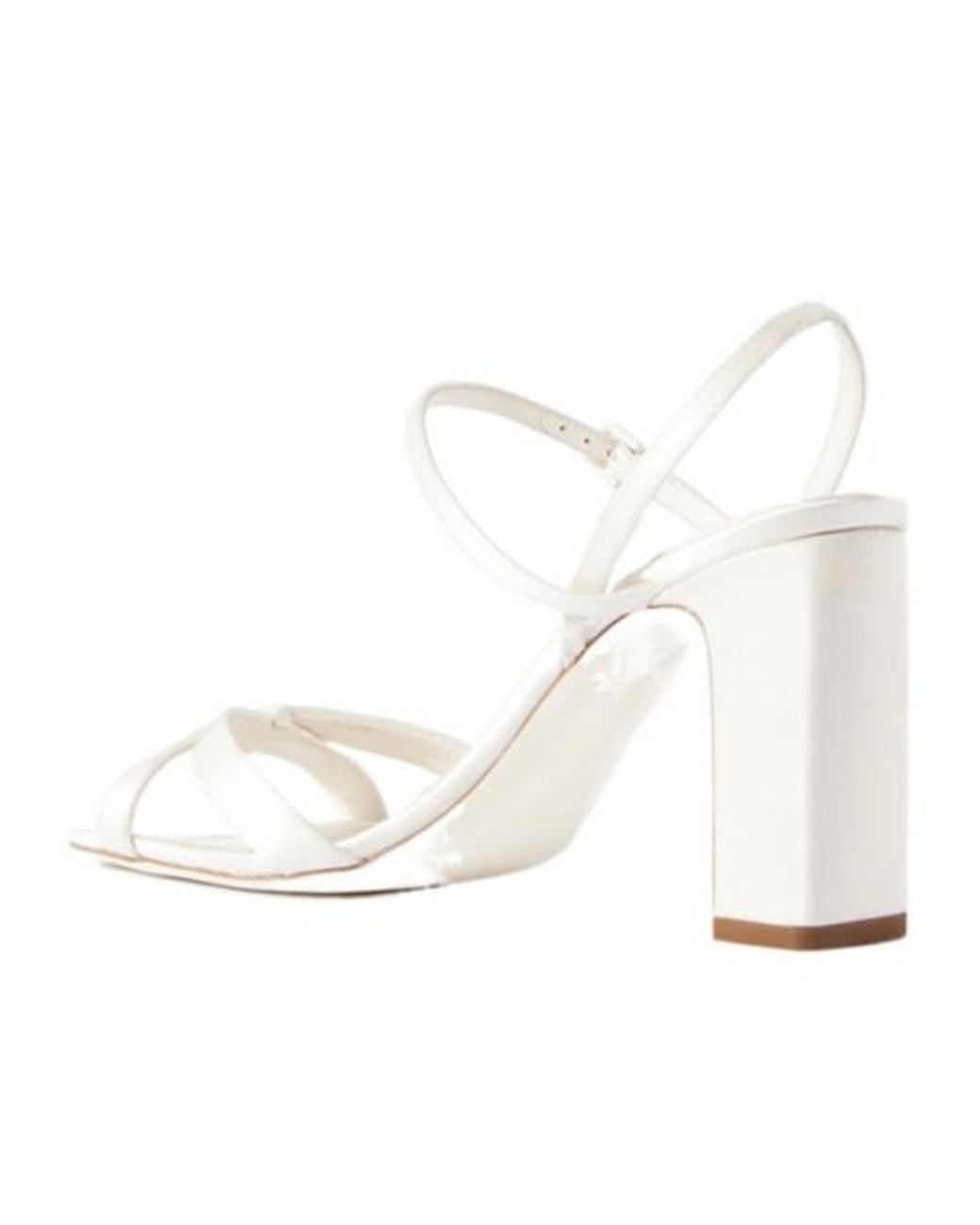 Jimmy Choo White Elsy Buckle-Strap Sandals