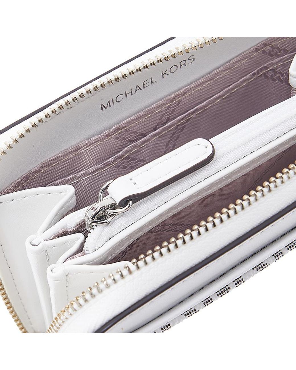 Michael Kors White Zipper Wallet