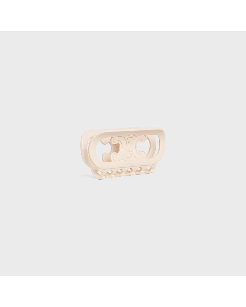 Céline White Maillon Triomphe Hair Claw