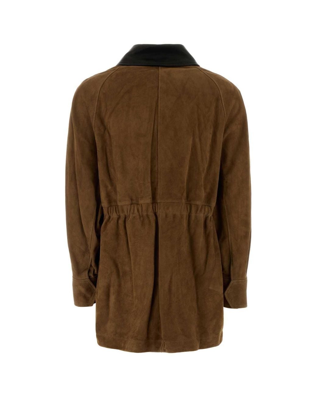 Nour Hammour Brown Grange Suede Jacket