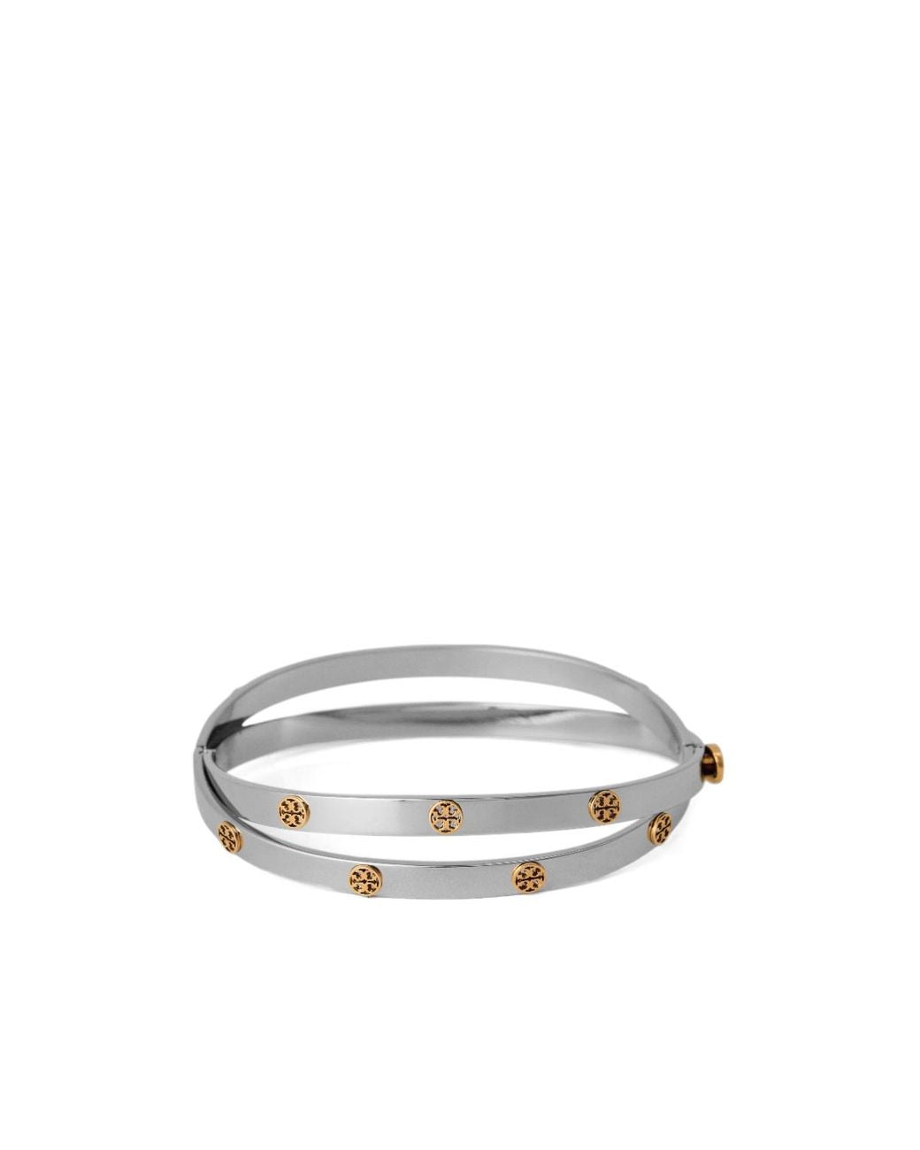 Tory Burch White Double Loop Bangle