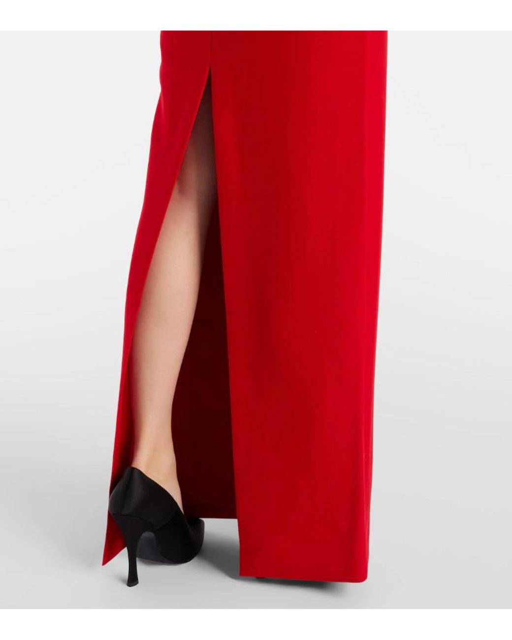Roland Mouret Red Crêpe Gown