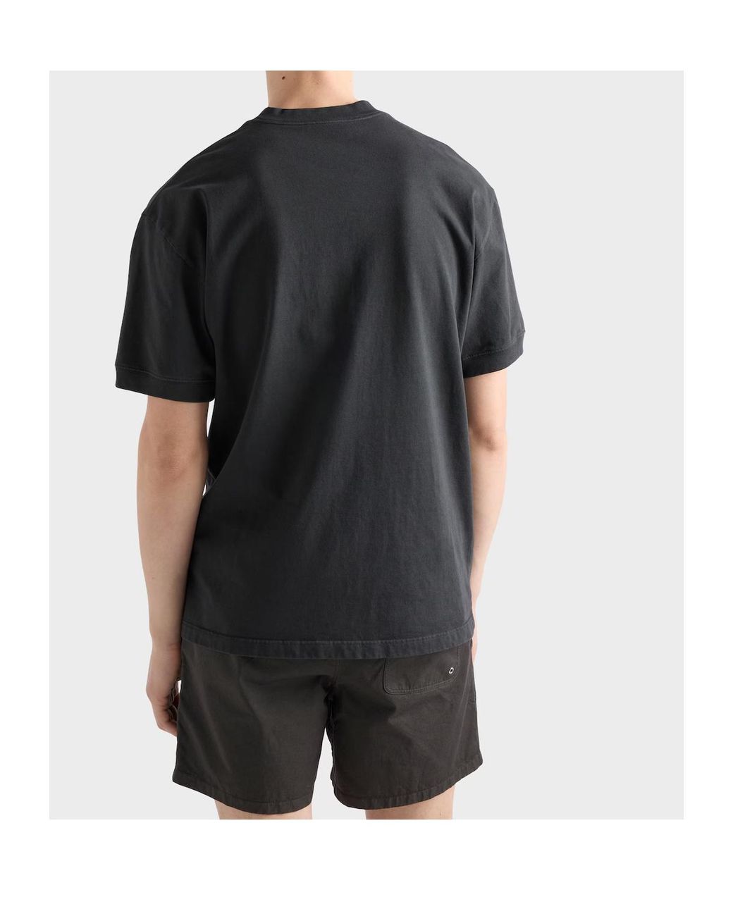 Prada Black Relaxed Fit T-Shirt for men