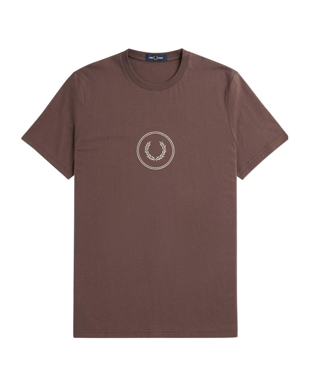 Fred Perry Brown Logo T-Shirt for men