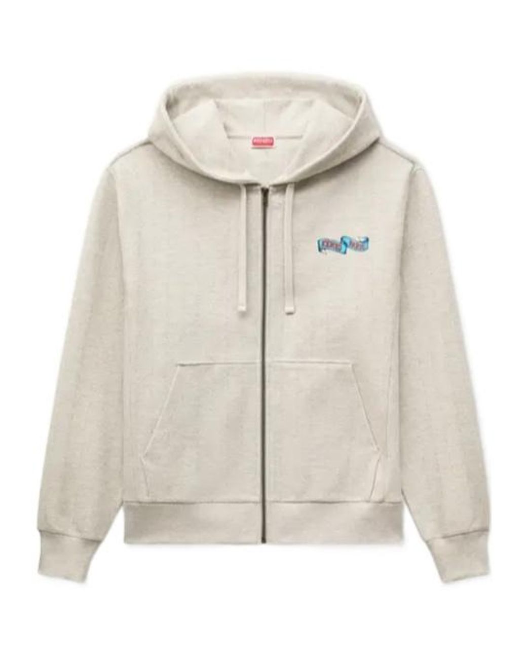 KENZO Natural Tiger Back Zip Hoodie for men
