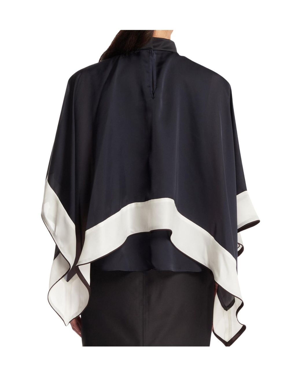 Sacai Black Draped Blouse