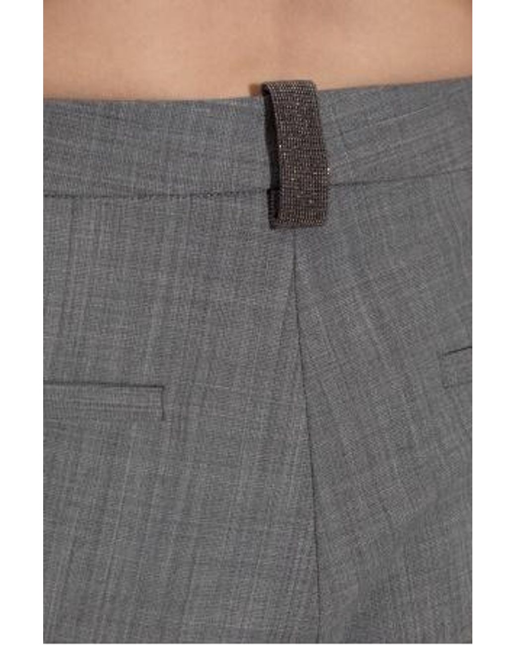 Fabiana Filippi Gray Montefalco Pleated Pants