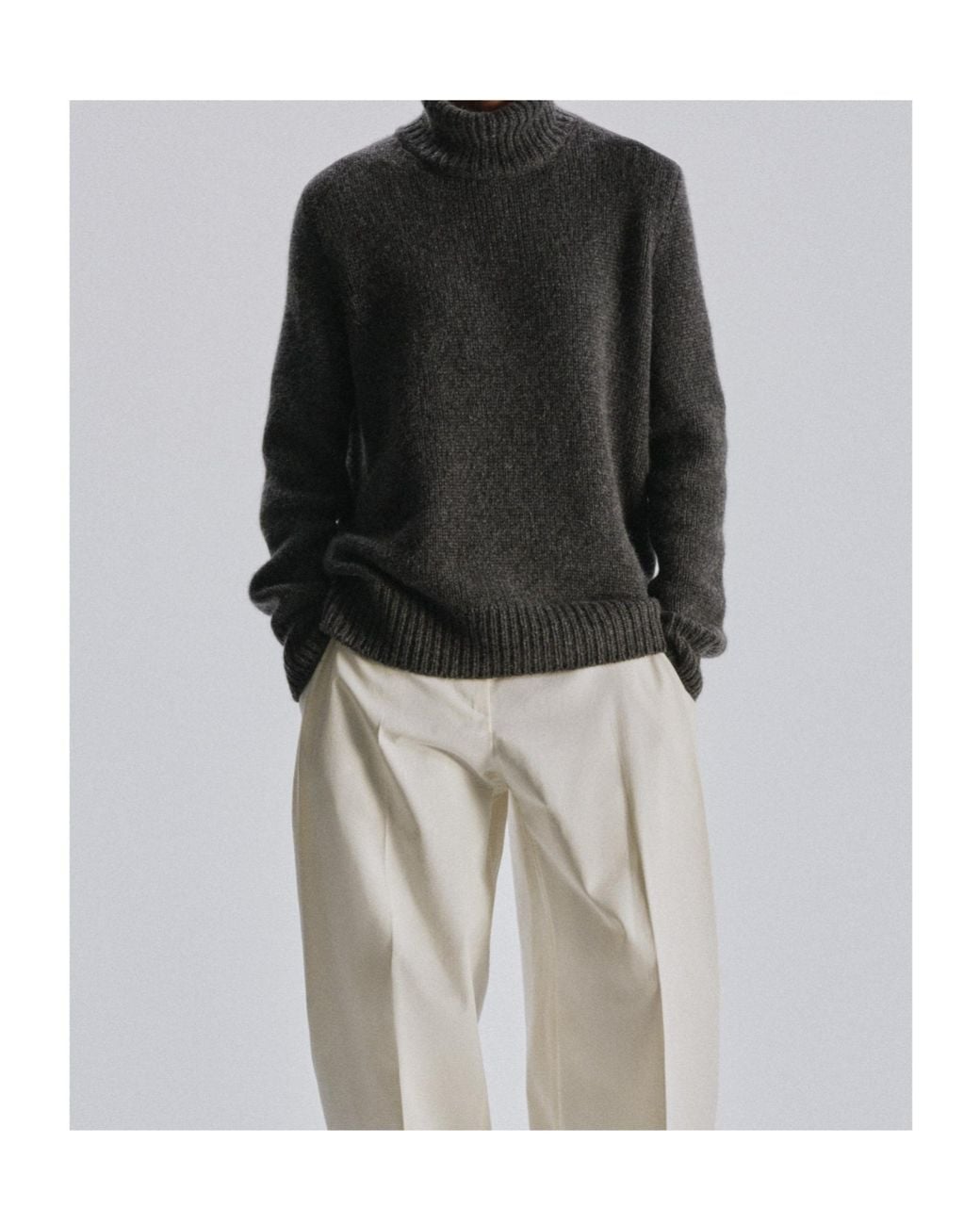 The Row Gray Plira Turtleneck