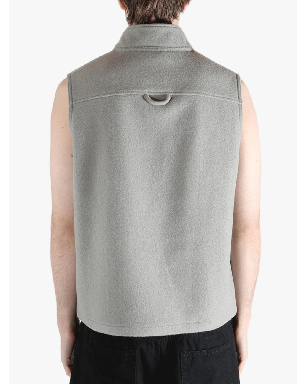 Rier Green Zip-Fastening Sleeveless Vest for men