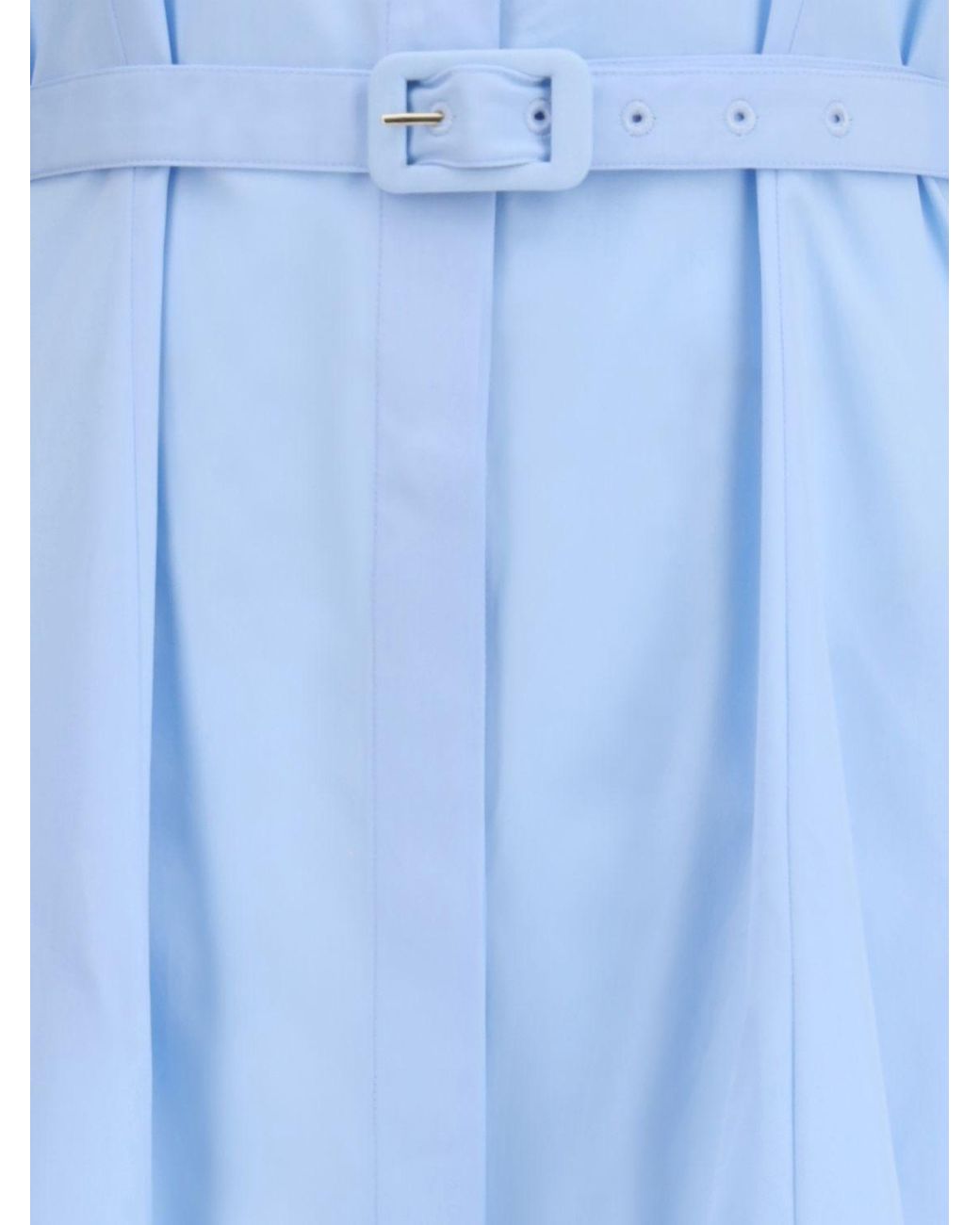 Gabriela Hearst Blue Carmina Belted Maxi Dress