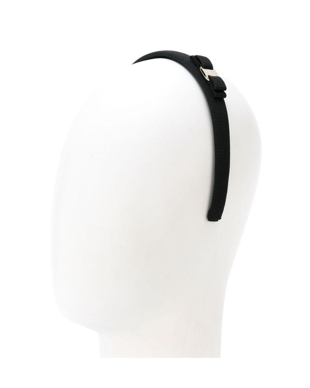 Ferragamo Metallic "Vara" Headband With Bow