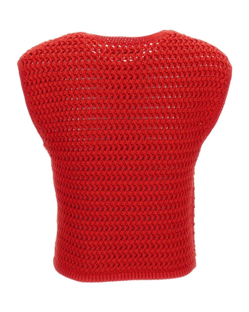 Polo Ralph Lauren Crochet Logo Embroidered Sleeveless Top