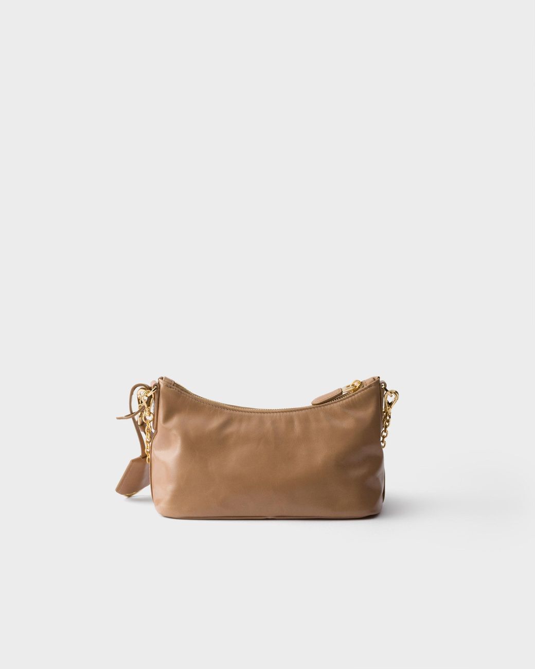 Prada Brown Leather Shoulder Bag