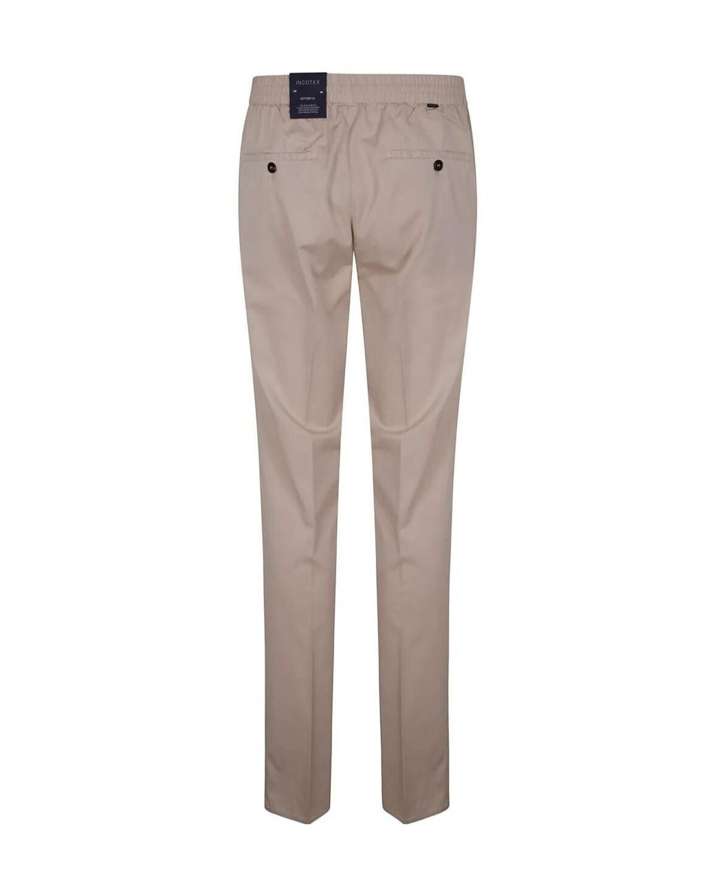 Incotex Gray Pleat-Detail Trousers for men