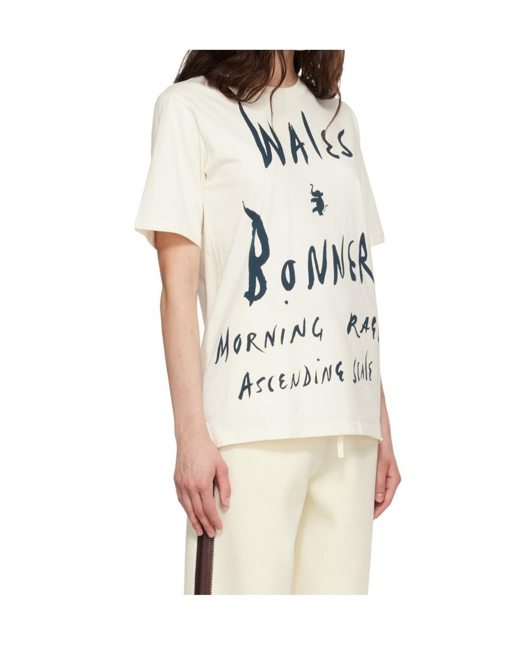 Wales Bonner Natural Morning Raga Print T-Shirt