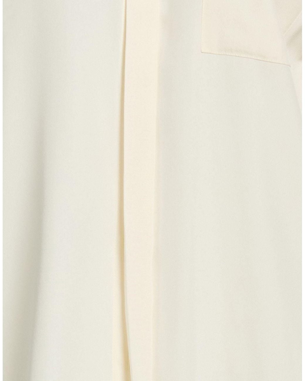 Sportmax White Minimalist Satin Shirt