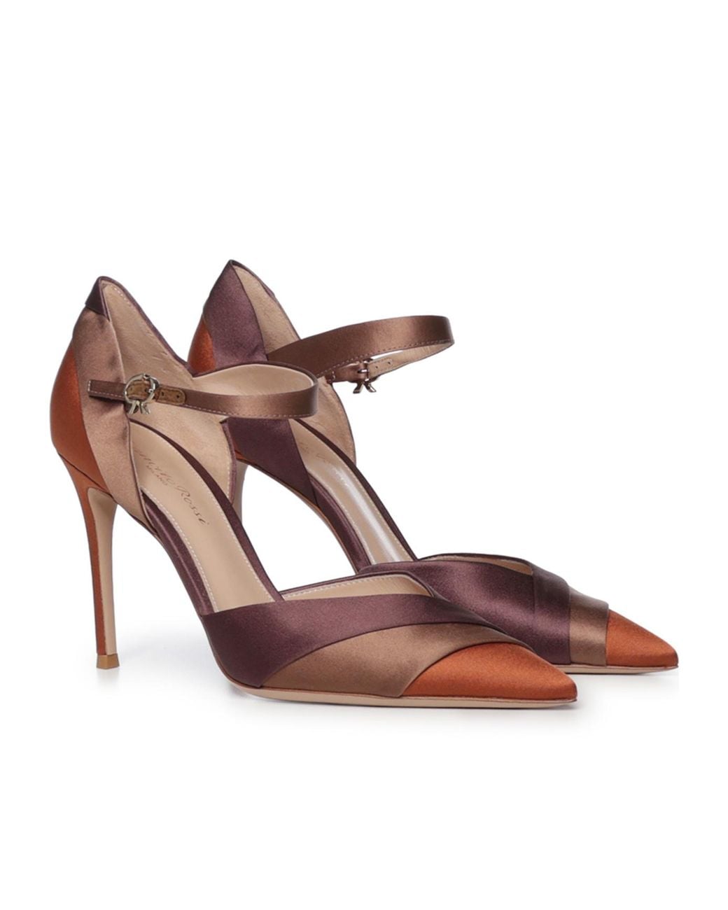 Gianvito Rossi Brown Pointed-Toe High Heels