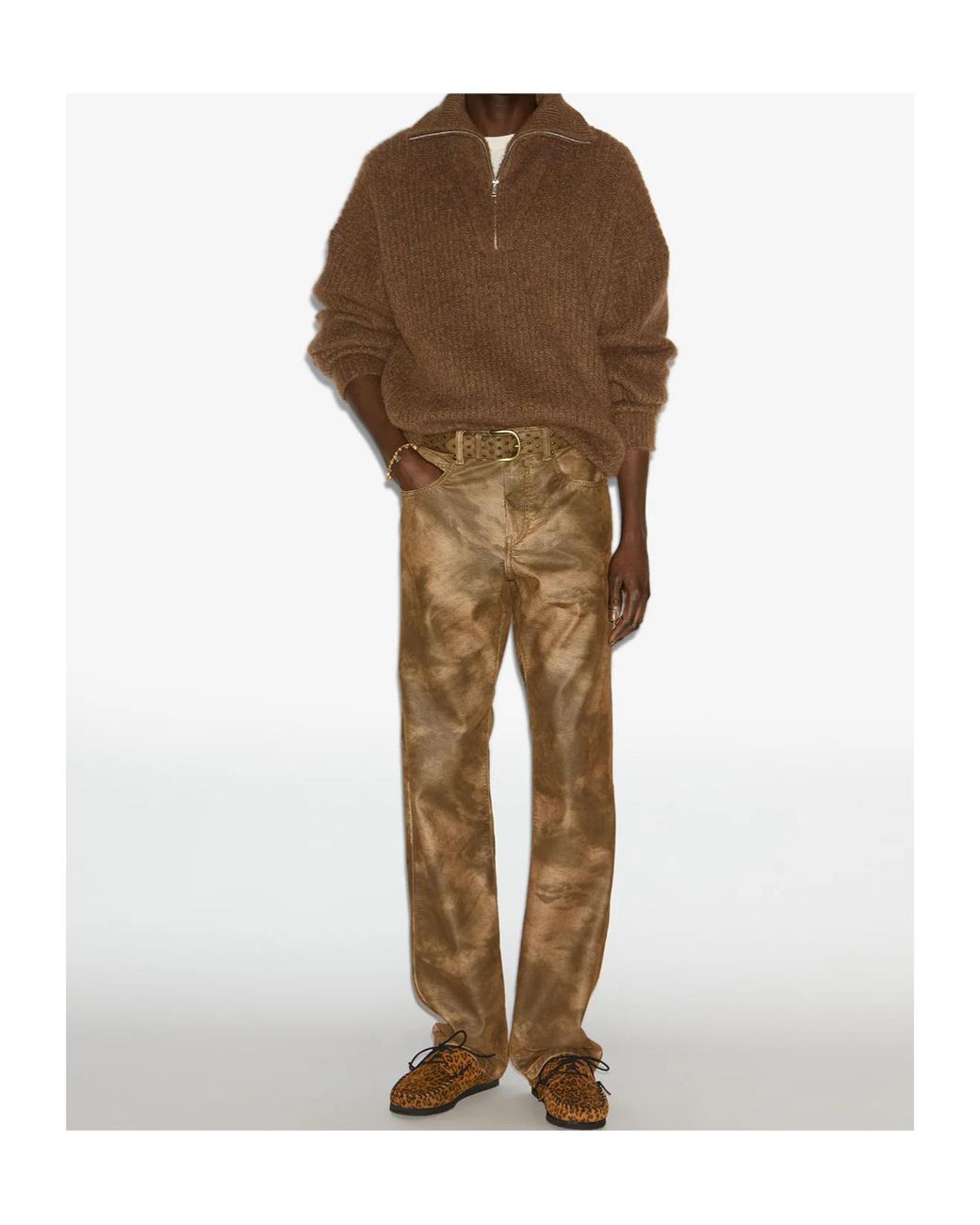 Isabel Marant Brown Dinan Sweater for men